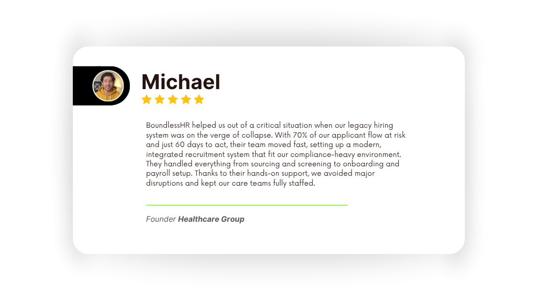 BoundlessHR Helped a Care Provider Rebuild Recruitment in 60 Days